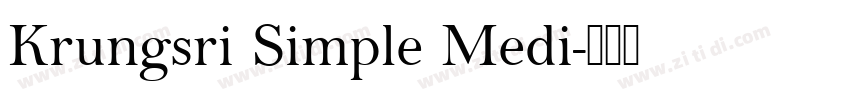 Krungsri Simple Medi字体转换